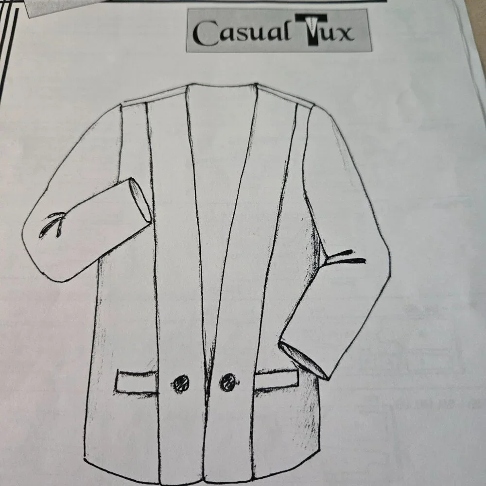 Islander Sewing Systems Casual Tux sewing pattern womens 90s CUT to size Large